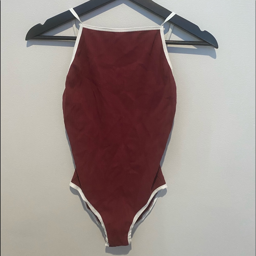 burgundy bodysuit UO